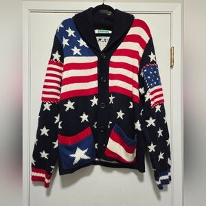 Festified Patriotic Cardigan Sweater